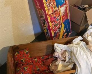 Doll cradle vintage toys