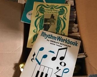 Printed music full box of books