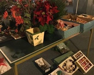 Holiday plants glass ornaments bulbs Christmas 