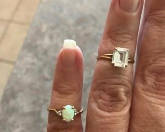 Various fine jewelry rings