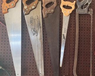 Assorted Hand Saws