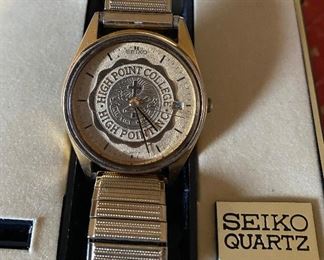 Seiko Quartz Men's High Point College Face Wristwatch with Box