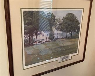 Colonial Country Club Signed and Numbered Print