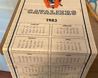 1983 Virginia Cavaliers Wall Calendar