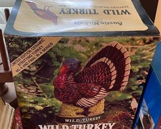 Wild Turkey Figural Turkey Decanter with Box