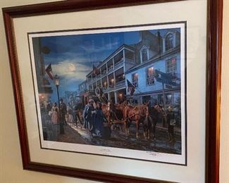 "Christmas Moon" Print by John Paul Strain (Signed with Inscription)