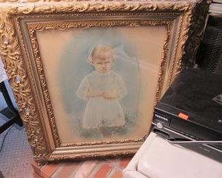 antique framed picture