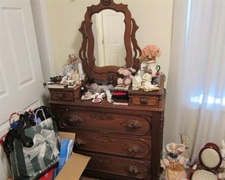 Antique Eastlake dresser with mirror