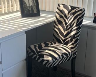 Zebra Chair - Like new.