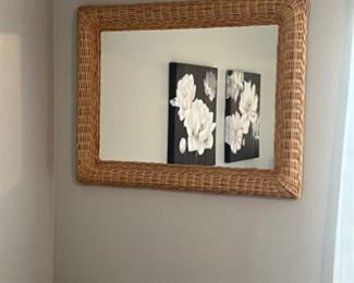 Wicker Mirror