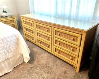 Vintage Henry Link 9-drawer Dresser in pristine condition. 