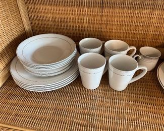 4 place settings Gibson china