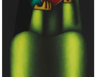 1153
Jesus Mariano Leuus
b. 1948
Figure With Watermelon, 1966
Oil on board
Singed and dated lower right: Jesus Leuus
Sight: 25.5" x 16.25"
Estimate: $800 - $1,200