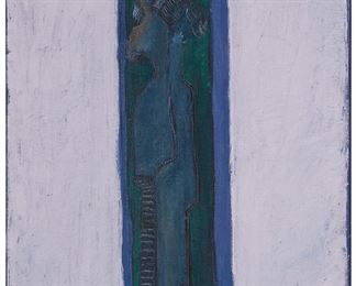 1155
Vladimir Cora
b. 1951
Untitled (#70), Abstract Strip, 1985
Oil on canvas
Signed and dated lower left: Vladimir Cora
27.5" H x 23.375" W
Estimate: $2,000 - $3,000