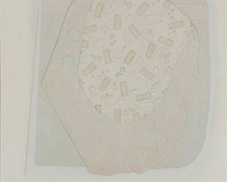 1215
Jose Luis Serrano
b. 1947
"Boton De Flor," 1977
Silicografia on panel
Signed and dated lower right: Serrano; titled on a gallery label affixed verso
Sight: 23.5" H x 23.5" W
Estimate: $200 - $300