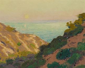 2015
Charles Partridge Adams
1858-1942
"Laguna"
Oil on canvas board
Signed lower left: Charles Partridge Adams; titled by repute
10" H x 13" W
Estimate: $1,500 - $2,000