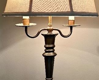 Very Cool Brass Lamp with 2 Candle Stick Light Bulbs