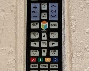 65" Samsung Smart TV Model UN65H6300.  LED, 4 HDMI Inputs, WiFi, 3D.  View of Remote