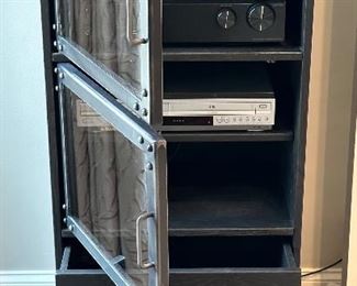 Arhaus Triple Cubby Electronics Cabinet