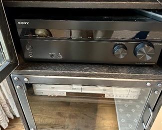 Sony STR-DH550 Multi-Channel AV Receiver and Sony SLV-0370P DVD Player/Video Cassette Recorder