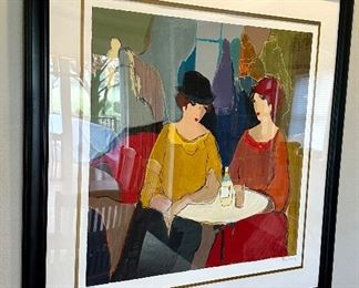 Itzchak Tarkay Serigraph Signed and Numbered, professionally framed