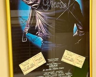 Grease poster signed by cast.