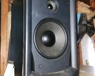 Assorted speakers and electronics 
