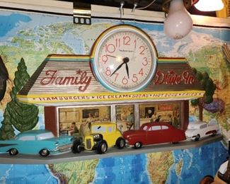 Vintage Friendly's restaurant clock