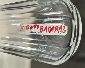 Signed Baccarat antique 