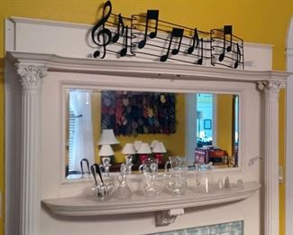 Antique Crystal ~ Sugar Tongs ~ Musical Note Wall Hanging