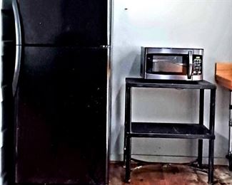 Frigidaire Refrigerator Freezer ~ Microwave on Heavy Iron Stand