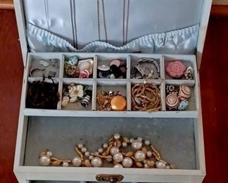 Box of Various Women's Costume Jewelry