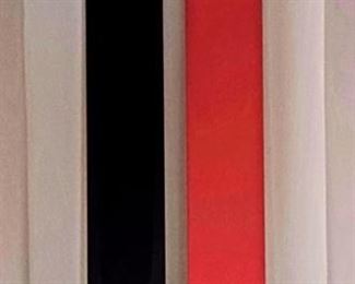 Fabric Covered Decorative Art ~ Shelf of Books