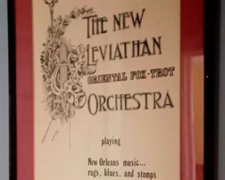 New Orleans Orchestra Poster as Framed Art