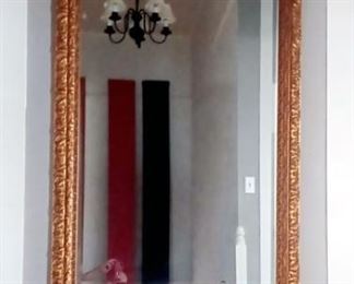 Massive Gold Gilt Frame Mirror ~ Upstairs Hall