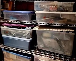 Just some of the many tubs full of hardware ~