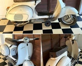 1962 VESPA MOTOR SCOOTER with SIDECAR Produced by BAJAAJ of INDIA for PIAGGIO of ITALY