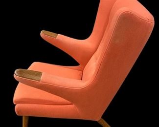 Original Vintage Hans Wegner Papa Bear Chair AP19 & Ottoman AP29
