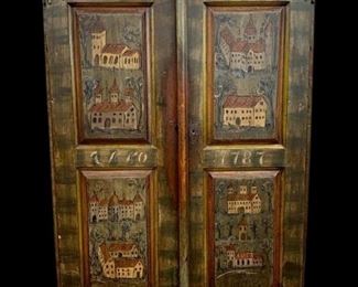 Antique 18th Century One of a Kind Hand Crafted Armoire - Marked 1787
