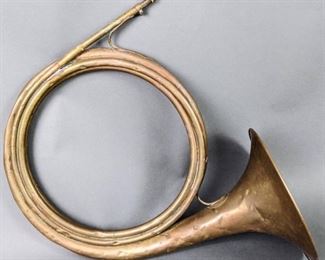 Antique Brass Hunting Horn - Cor de Chasse
