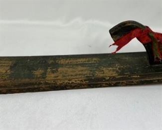 Antique Wooden Scandinavian Mangle Board
