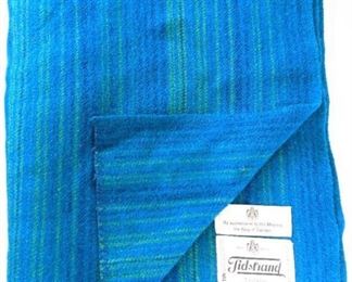 Vintage Viola Grasten for TIDSTRAND Wool Blanket - Swedish 74 In. x 91 In.
