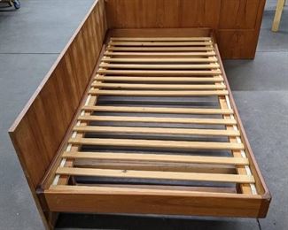 Rare Scandinavian / Danish Mid Century Modern Teak Twin Day Bed; 1 of 2
