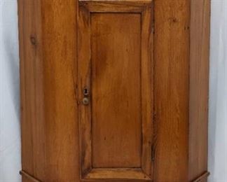 Antique Knotty Pine Corner Cabinet
