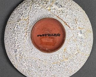 OTTO NATZLER: Repaired Mid Century Art Pottery Bowl- Signed
