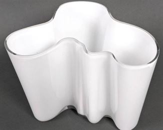 1960s Alvar Aalto Signed IITTALA Vase #3030 - Finnish Art Glass
