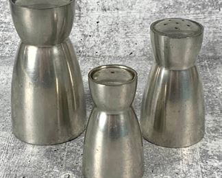 Vintage Pewter Salt & Pepper Shakers - Brødrene Mylius (BM) NORWAY
