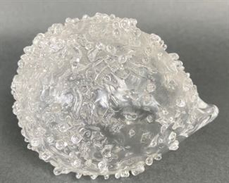 Vintage Hadeland S.B. Signed - Norway Art Glass Hedgehog Paperweight
