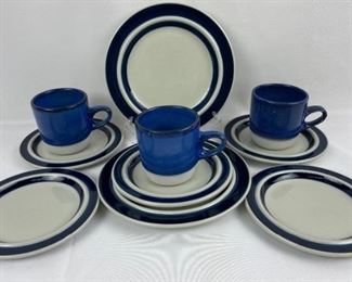 Vintage Arabia Finland Dishes - 7 Matching Pieces + 3 Cups
