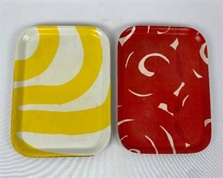 Pair Vintage MARIMEKKO Serving Trays
